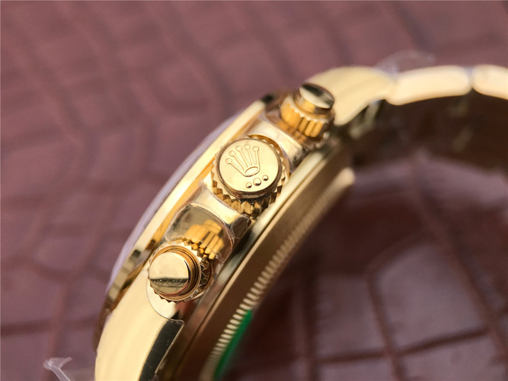 Replica Rolex Daytona Golden Crown Buttons