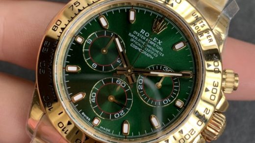 Replica Rolex Daytona Yellow Gold Green Dial